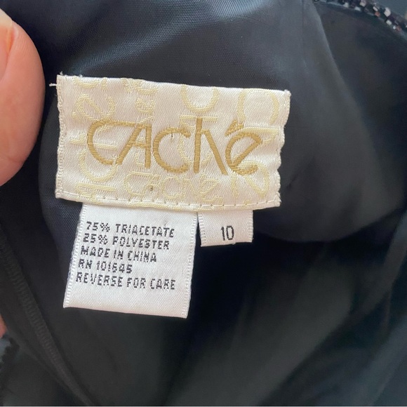 Vintage Cache Cocktail Sequin Dress Sparkle Night Club Mobwife Sz 10 - Picture 9 of 11